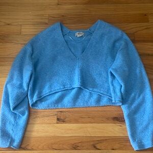 Urban Outfitters Blue Cropped Sweater